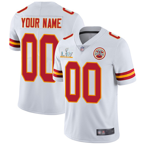 Men's Kansas City Chiefs ACTIVE PLAYER White NFL 2021 Super Bowl LV Limited Stitched Jersey